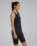 Women's TYR Venzo Openback Black Solid