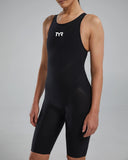Women's TYR Venzo Openback Black Solid