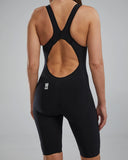 Women's TYR Venzo Openback Black Solid