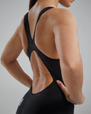 Women's TYR Venzo Openback Black Solid
