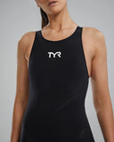 Women's TYR Venzo Openback Black Solid
