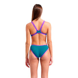 Arena Femme One Maillot de Bain Laser Lights Print Noir - Multi