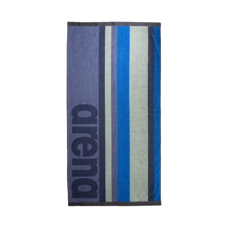 Beach Towel Multistripes Grey/Blue