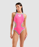 Arena Women's One Biglogo One Piece Shocking Pink / Water