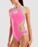 Arena Women's One Biglogo One Piece Shocking Pink / Water