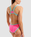 Arena Women's One Biglogo One Piece Shocking Pink / Water