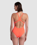 Women's Arena Team Swimsuit Pro Solid Bright coral