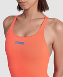 Women's Arena Team Swimsuit Pro Solid Bright coral