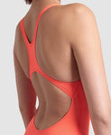 Women's Arena Team Swimsuit Pro Solid Bright coral