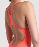 Women's Arena Team Swimsuit Pro Solid Bright coral