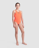 Girls' Team Swimsuit Swim Pro Solid bright coral