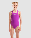 Girls' Team Swimsuit Pro Solid Very Fuschia - Water