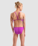 Girls' Team Swimsuit Challenge Solid Very Fuschia - Water