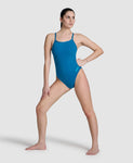 Maillot de bain femme Arena Team Challenge Solid bleu-cosmo
