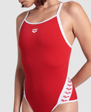Arena Icons-badpak voor dames Super Fly Back Solid Royal - Wit