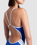 Arena Icons-badpak voor dames Super Fly Back Solid Royal - Wit