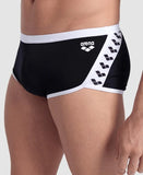 Men's Icons Swim Low Waist Black-White