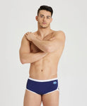 Maillot de Bain Icons Taille Basse Homme Marine-Blanc