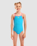 Girl's Swimsuit Lightdrop Back Eyeblush - Shocking Pink