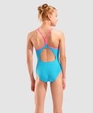 Girl's Swimsuit Lightdrop Back Eyeblush - Shocking Pink