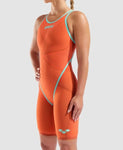 Women's Powerskin Carbon Glide Openback Sunset Coral