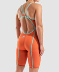 Women's Powerskin Carbon Glide Openback Sunset Coral