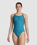 Women's Starfish Lace Back navy-turquoise