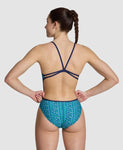 Women's Starfish Lace Back navy-turquoise