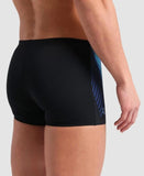 Short de bain sous-marin pour hommes noir multi