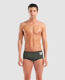 Men's One Low Waist Short Big Logo Dark Sage - Black