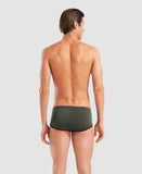 Men's One Low Waist Short Big Logo Dark Sage - Black