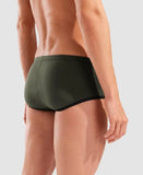 Men's One Low Waist Short Big Logo Dark Sage - Black