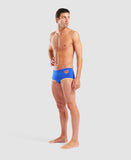 Men's One Low Waist Short Big Logo Neon Blue - Fluo Orange