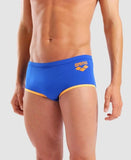 Men's One Low Waist Short Big Logo Neon Blue - Fluo Orange