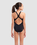 Girl's Multi Colours Swimsuit Swim V Back Water - Multi Black