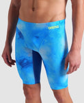 Men's Swim Jammer Allover Blue-multi-royal