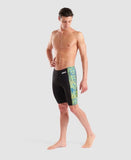 Men's Snakeskin Swim Jammer Black/Green/Multi