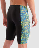 Men's Snakeskin Swim Jammer Black/Green/Multi