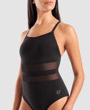 Arena Women's Mesh Equals Swimsuit Back Black