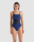 Arena Women's Mesh Equals Swimsuit Back Navy