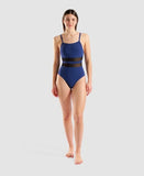 Arena Women's Mesh Equals Swimsuit Back Navy