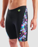 Men's Multi Chameleons Swim Jammer Black/multi-black