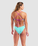 Women's Arena Tie Back Solid Water / Very Fuschia