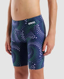 Boy's Fireflow Swim Jammer Navy - Team Blue Green