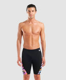 Men's Texture Swim Jammer Black - Black Multi