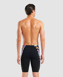 Men's Texture Swim Jammer Black - Black Multi