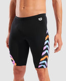 Men's Texture Swim Jammer Black - Black Multi
