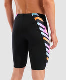 Men's Texture Swim Jammer Black - Black Multi