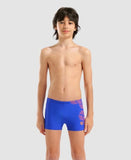 Boys Kikko Pro Swim Jr Short Neon Blue - Team Orange