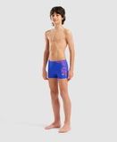 Boys Kikko Pro Swim Jr Short Neon Blue - Team Orange